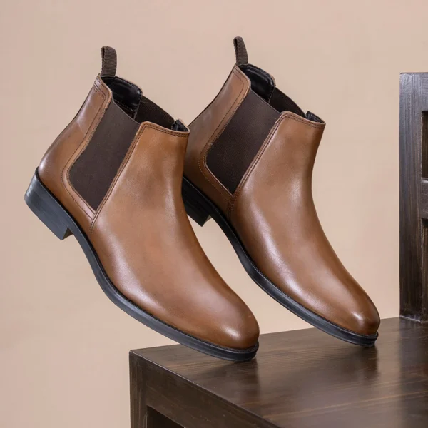 Chelsea Boots for Men | Real Leather Shoes With High-Top Pattern